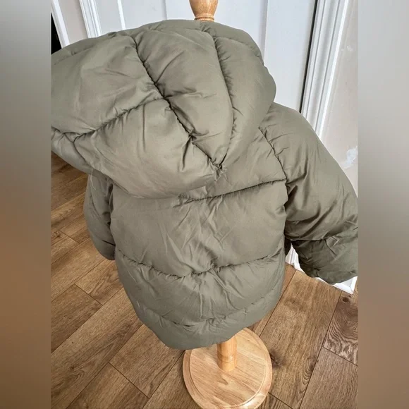 Zara Kids Khaki Puffer Coat - Picture 2 of 5